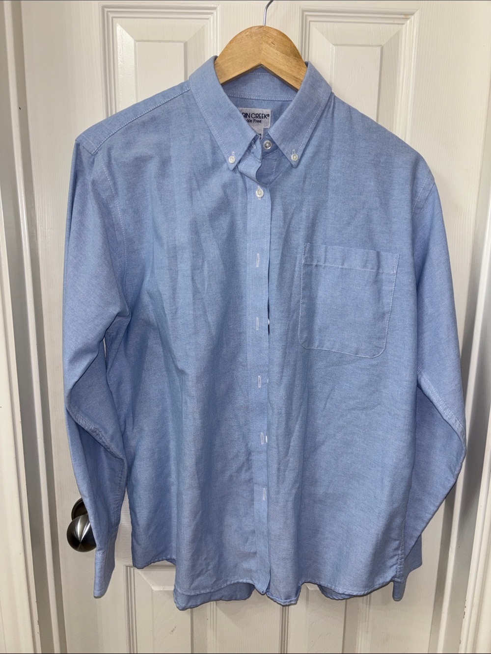 Cabin Creek Light Blue Button-Down Oxford Shirt - Men